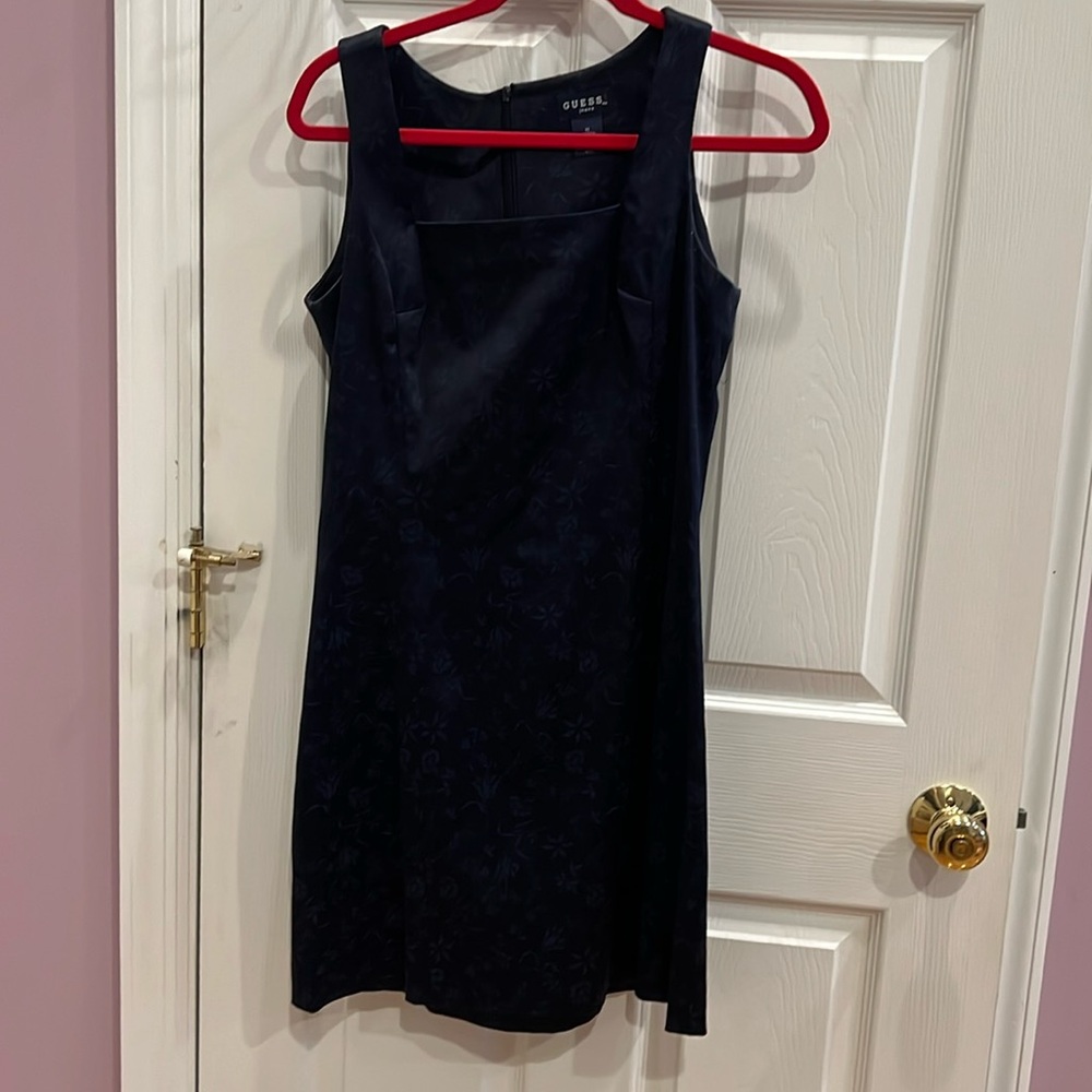 GUESS Navy floral cocktail dress